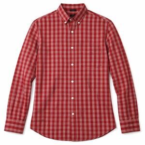J. Crew Cotton Slim Gingham Button Up. Red color men’s Small